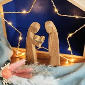 Sainte famille en chêne – petit modèle